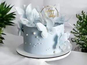 Торт для девушки с бабочками. 2 кг