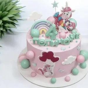 Торт для девочки с единорогом