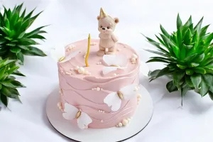 Торт для девочки с мишкой